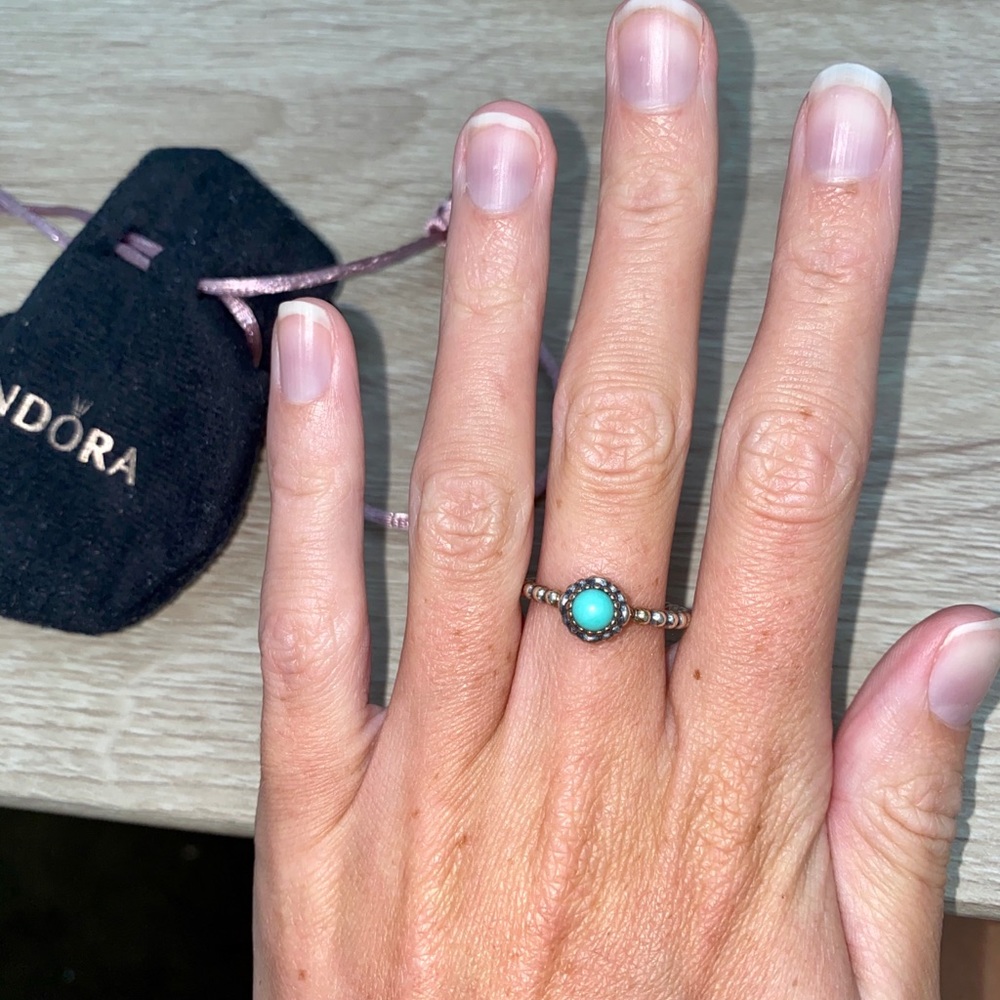 Pandora Birthday Blooms Ring - December
